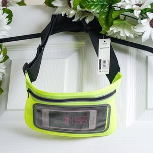 Neon Yellow Belt Bag Fanny Pack Crossbody Purse NWT Transparent